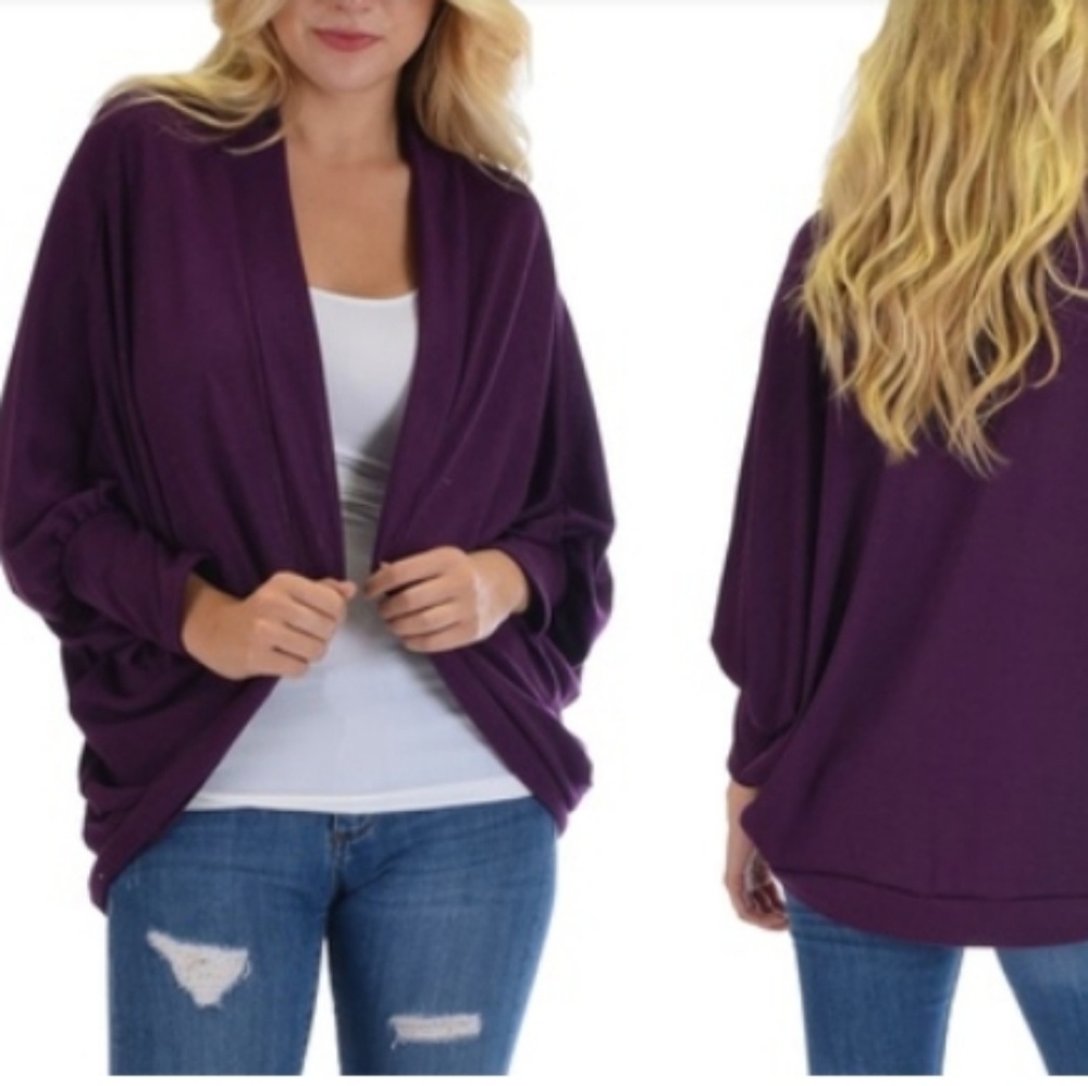 Nwot Isaac liev cocoon cardigan 3/4 sleeves